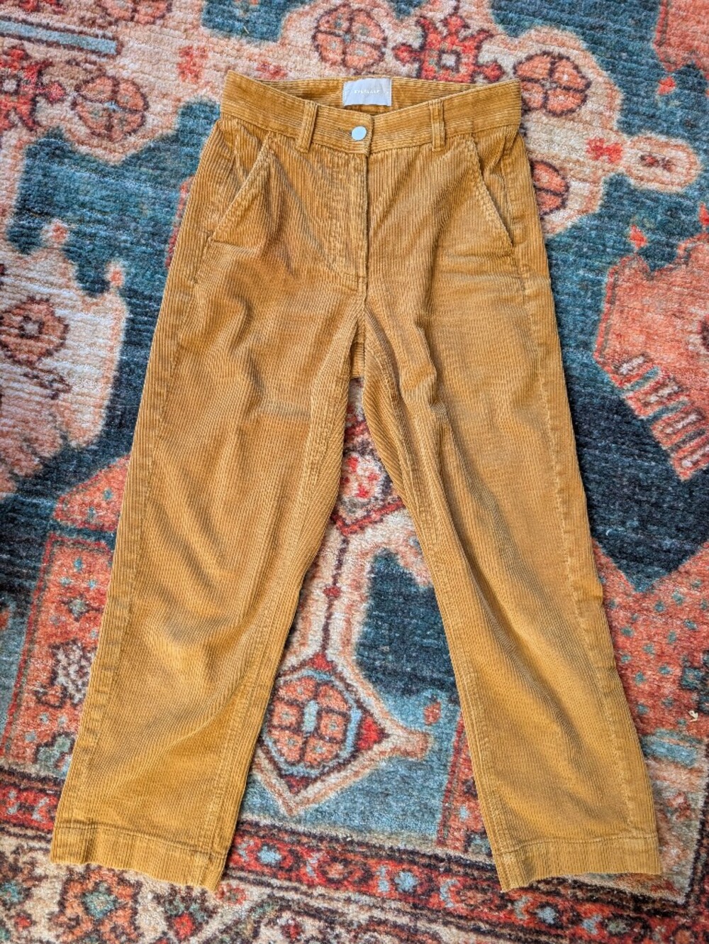 Everlane High Waisted Corduroy Ankle Pants